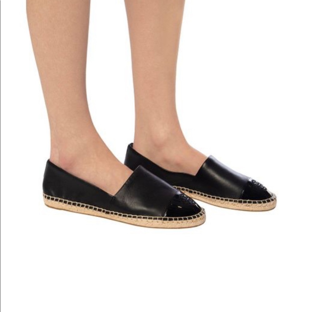 Tory Burch Color Black Flat Espadrille